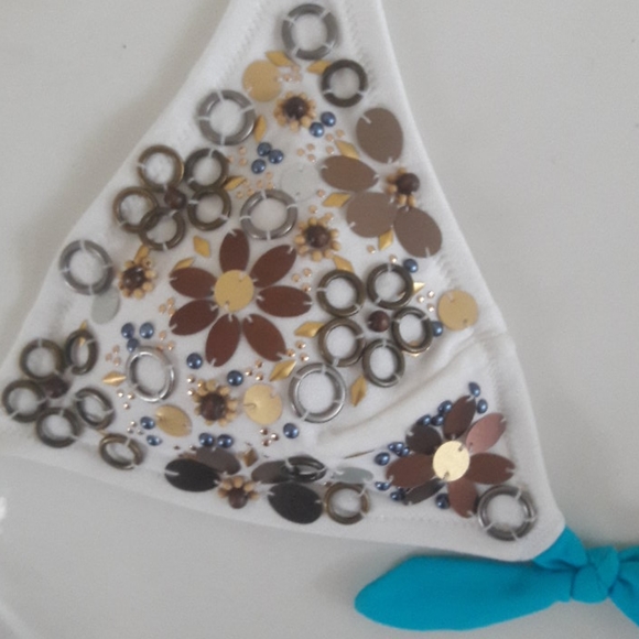 Victoria Secret embellished bathing suit top - Picture 2 of 5